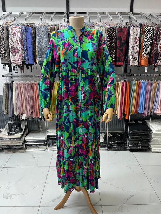 Pastel Renkli Elbise 1879